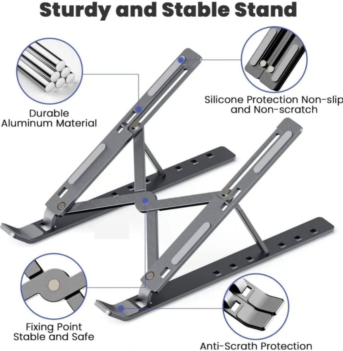 Suporte de alumínio para laptop 400mt